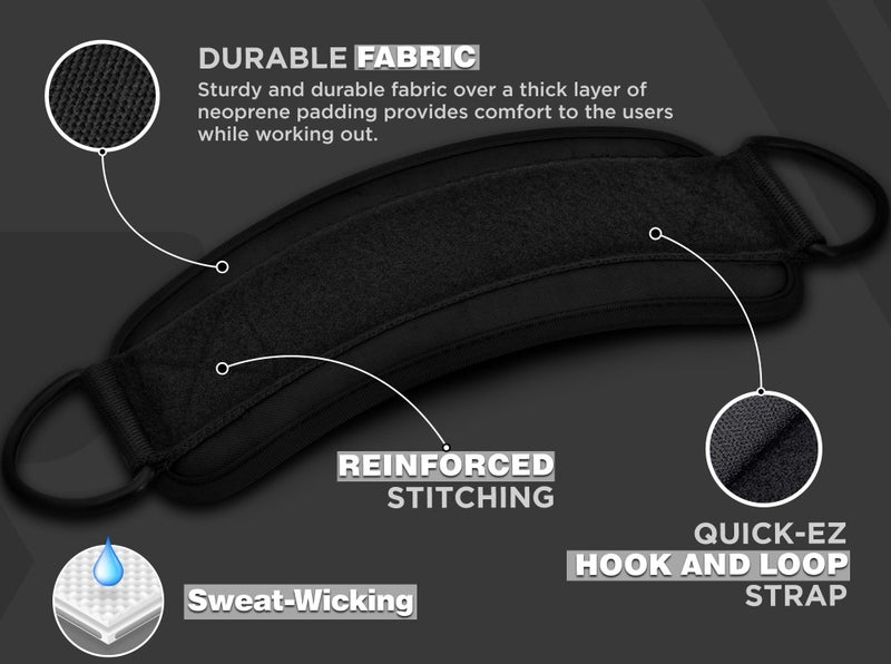 Rdx أحزمة كاحل RDX لآلات الكابل - 7 مم نيونبرين مبطنة 10"x4" قابلة للتعديل مع حلقات D مزدوجة - ملحقات الوزن للمعصم والأرداف وركلات الساق وتقوية الفخذ - للرجال والنساء - Image 4